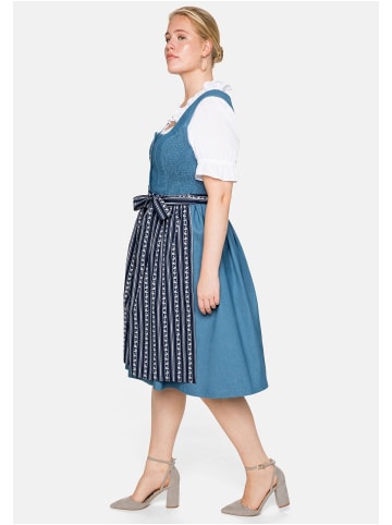 sheego Dirndl mit Schürze in blue Denim