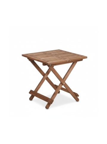 relaxdays Klapptisch in Braun - (B)50 x (H)50 x (T)50 cm