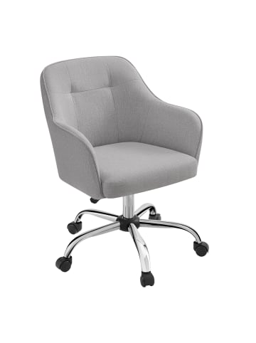 SONGMICS Bürostuhl Tyra in Hellgrau - (B)58 x (H)96 x (T)60.8 cm