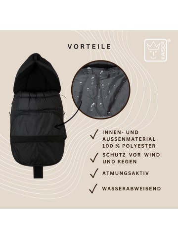 Kaiser Naturfellprodukte Kinderwagen Fußsack Akiko black