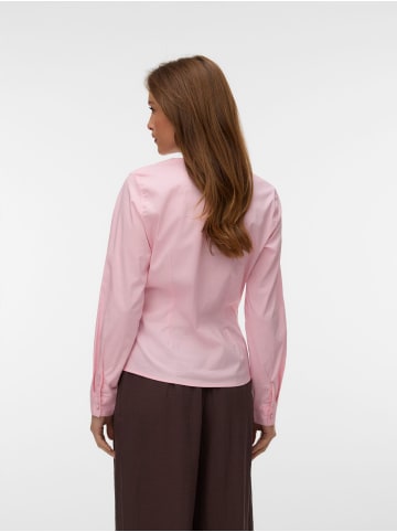 Vero Moda Popelin Hemd in Rose Shadow
