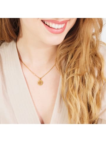 Lucardi Halskette "Buchstabe D" Rund