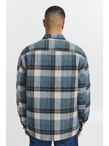 BLEND Langarmhemd Shirt 20714332  Gestepptes Hemd mit Karo-Muster in Grün