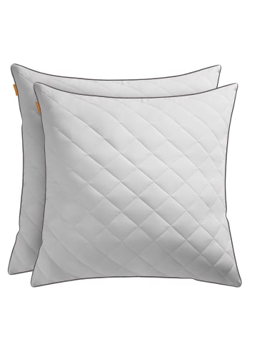 SONGMICS HOME 2er-Set: Kopfstützkissen Alyce in Grau - (B)80 x (H)18 x (T)80 cm