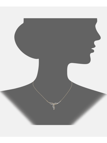 Diamant L'éternel Halskette aus 375 Gelbgold mit Diamant