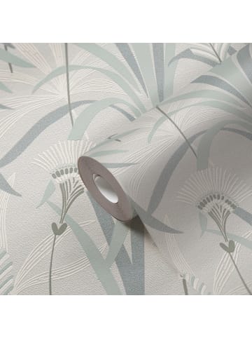 A.S. Création Tapete Botanic Linea in Nebelgrau
