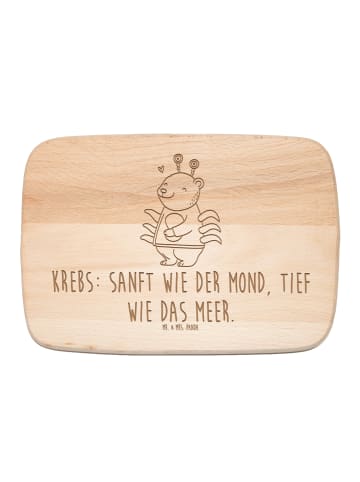 Mr. & Mrs. Panda holz schneidbrett Krebs Astrologie mit Spruch in Transparent