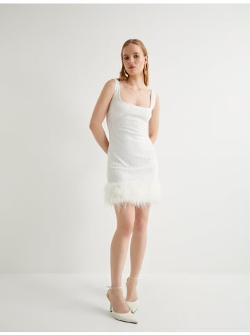 KOTON Kleid in Grauweiß