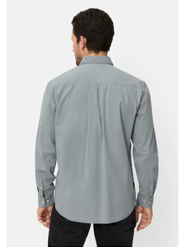 Camel Active Langarmhemd mit Button-Down Kragen in Steinblau