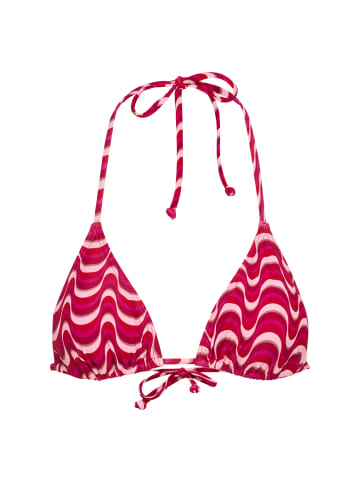 LSCN BY LASCANA Triangel-Bikini-Top in pink waves