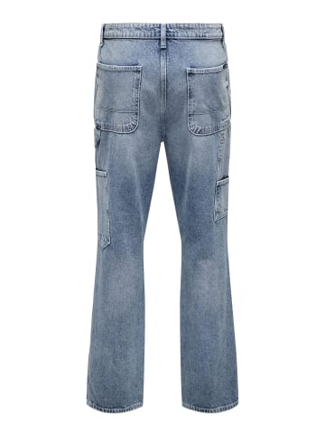 ONLY & SONS Normal geschnitten jeans in Light Blue Denim