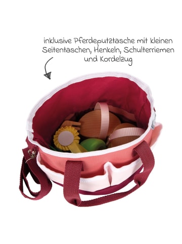 small foot 7-tlg. Putz- und Pferdepflege-Set mit 1 in red