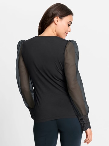 Heine Spitzen-Shirt in schwarz