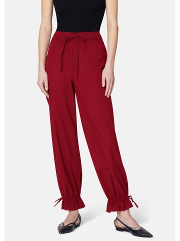 MADELEINE Ceramica-Hose im lässigen Joggpants-Style in johannisbeere