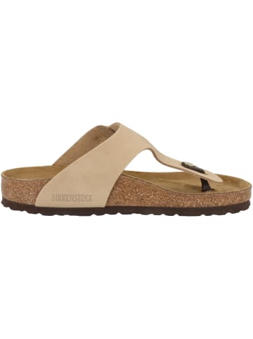 Birkenstock Zehensandale Gizeh Big Buckle Nubukleder normal in beige