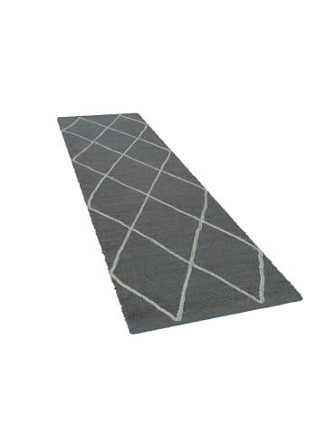 KADIMA DESIGN Jute Teppich Rauten wendbar in Anthrazit