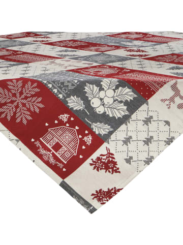 Erwin Müller Jacquard Mitteldecke in rot