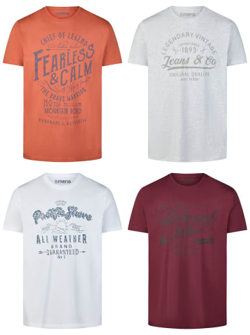 riverso  T-Shirt RIVLeon 4er Pack in Mehrfarbig