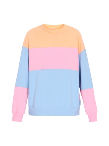 myMo Sweatshirt in Sky Blue Multicolor