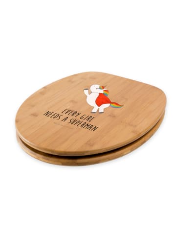 Mr. & Mrs. Panda klo deckel Einhorn Super mit Spruch in Braun