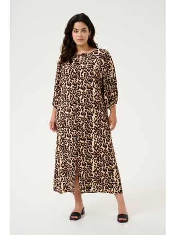 KAFFE curve Kleid KCperla in Naturel Leopard Print