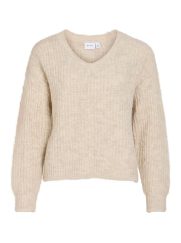 Vila Strickpullover in Super Light Natural Melan