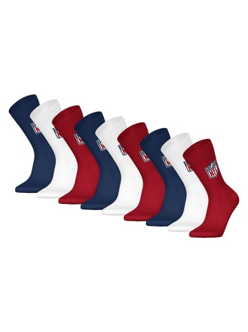 NFL Socken 9er Pack in Dunkelblau/Weiß/Rot