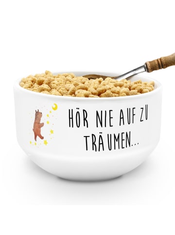 Mr. & Mrs. Panda schale Bär Träume mit Spruch in Weiß