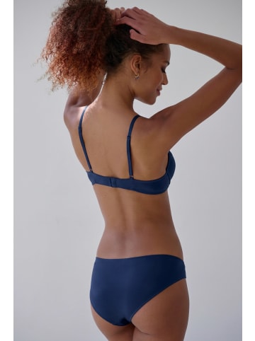 PETITE FLEUR Push-up-BH in rot + weiß + marine