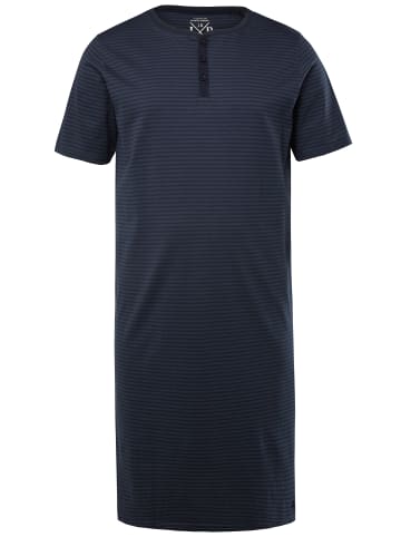 JP1880 Langer Schlafanzug in navy blau