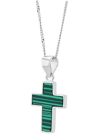 Adeliás Damen Anhänger – Kreuz Kreuzanhänger aus 925 Silber in silber