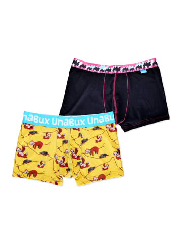 Unabux Boxer Briefs Motiv Mix 2er-Pack in CAMEL CARAVANE