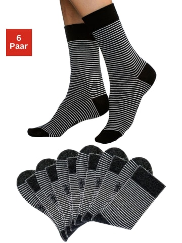 H.I.S Socken in schwarz-ecru