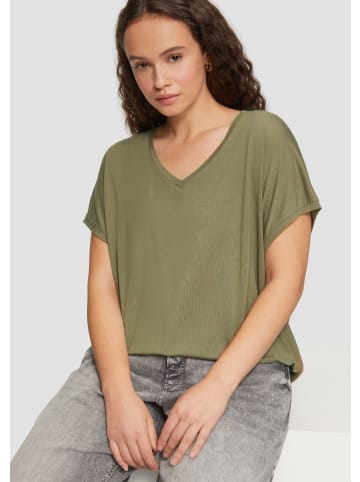 QS T-Shirt kurzarm in Olive