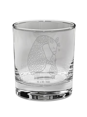 Mr. & Mrs. Panda Blümchentailglas Giraffe Kind ohne Spruch in Transparent