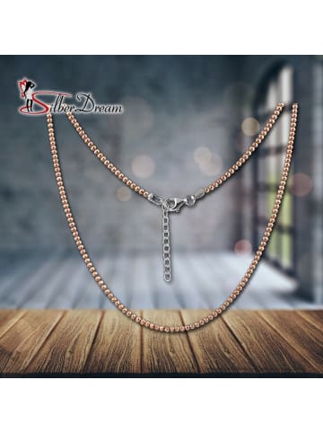 SilberDream 925 Silber, vergoldet (Roségold 333) Damen Halsketten Kugeln  ca. 44cm - 47cm