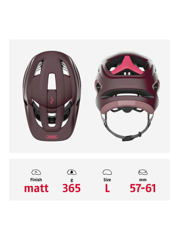 ABUS Fahrradhelm CliffHanger in wildberry red