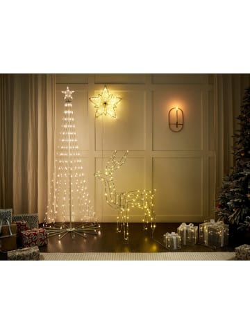 Beliani LED Deko ARNES in Silber - (W) 25 x (H) 25 x (L) 25 cm