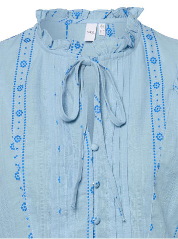 Y.A.S Bluse YASCina in hellblau blau