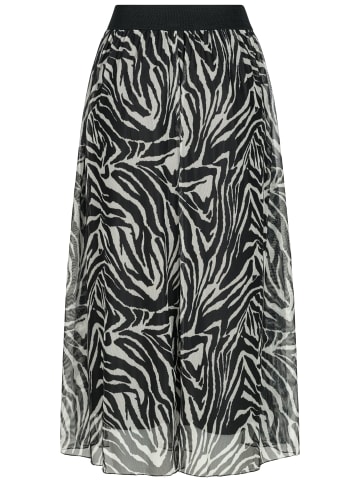 Cloud5ive Cloud5ive Longform Skirt 2-layered with animal print in black