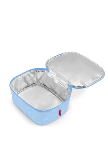 Reisenthel thermo coolerbag M - Brotzeitbox 28 cm (twist powder blue) in twist powder blue