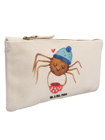 Mr. & Mrs. Panda pencil case Spinne Agathe Kaffee ohne Spruch in Weiß