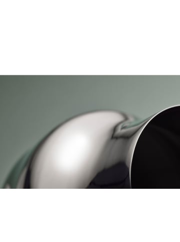 Gense Vase in Glänzender Stahl