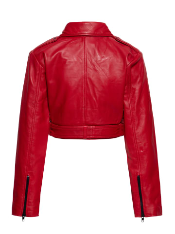 Queen Kerosin Queen Kerosin Lederjacke in rot