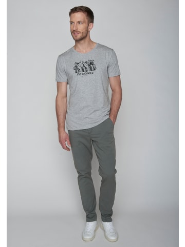 GreenBomb T-Shirt Animal Stay Grounded in Heidekraut Grau