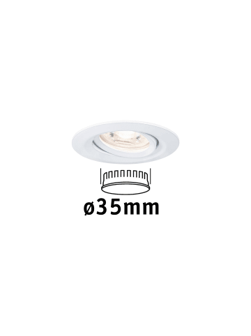 paulmann EBL Nova mini Coin rund schwenkbar LED 1x4W 310lm Weiß matt