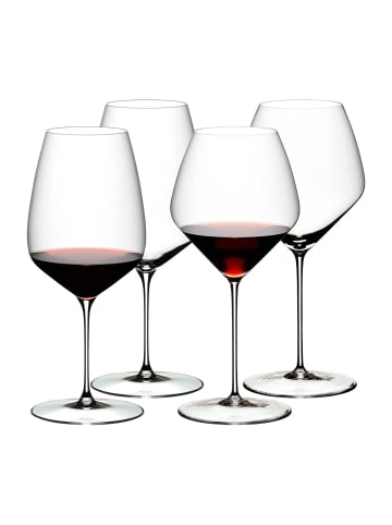 RIEDEL Glas 4-tlg. Rotweingläser Veloce in Transparent – in transparent