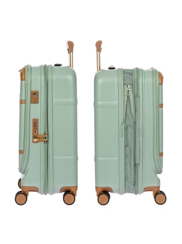 BRIC`s Bellagio 4 Rollen Kabinentrolley 55 cm mit Dehnfalte eucalyptus