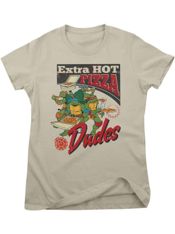 Teenage Mutant Ninja Turtles Shirt "Extra Hot Pizza Dudes Girly Tee" in Khaki
