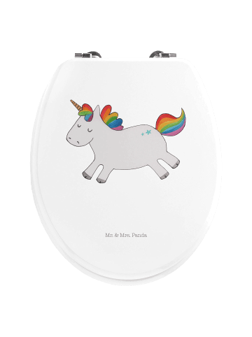 Mr. & Mrs. Panda klo deckel Einhorn Happy ohne Spruch in Weiß